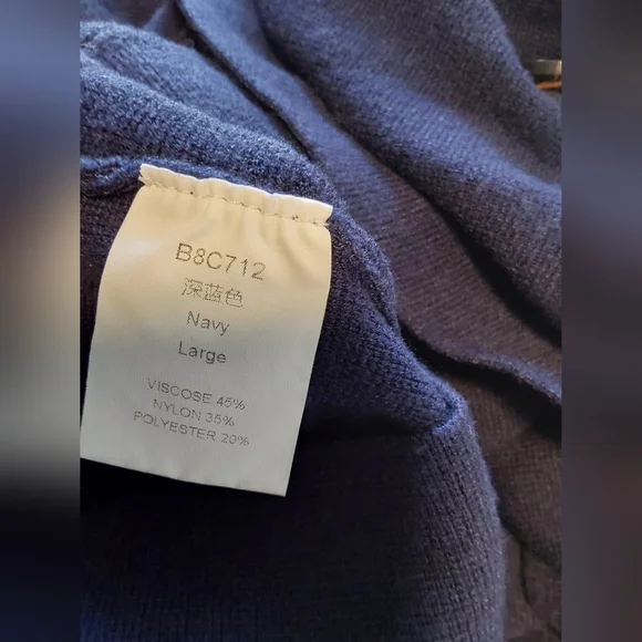 Women's size Large Navy Blue Blazer - Picture 7 of 7